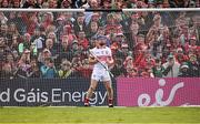 7 June 2025; Cork goalkeeper Patrick Collins during the penalty shoot-out of the Munster GAA Hurling Senior Championship final match between Limerick and Cork at TUS Gaelic Grounds in Limerick. Photo by Piaras Ó Mídheach/Sportsfile