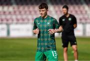 10 June 2025; Jacob Slater of Republic of Ireland before the U21 international friendly match between Qatar and Republic of Ireland at Gradski Stadion in Zagreb, Croatia. Photo by Gerry Scully/Sportsfile