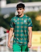 10 June 2025; Jad Hakiki of Republic of Ireland before the U21 international friendly match between Qatar and Republic of Ireland at Gradski Stadion in Zagreb, Croatia. Photo by Gerry Scully/Sportsfile