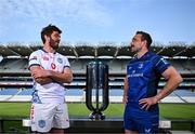 10 June 2025; Leinster captain Jack Conan, right, and Vodacom Bulls captain Ruan Norté in attendance for the URC Grand Final Captain's Photocall at Croke Park in Dublin. Leinster take on the Vodacom Bulls from South Africa this Saturday in the BKT URC Grand Final at Croke Park. Tickets are on sale from €20 on www.ticketmaster.ie. Photo by David Fitzgerald/Sportsfile