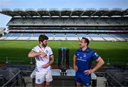 10 June 2025; Leinster captain Jack Conan, right, and Vodacom Bulls captain Ruan Norté in attendance for the URC Grand Final Captain's Photocall at Croke Park in Dublin. Leinster take on the Vodacom Bulls from South Africa this Saturday in the BKT URC Grand Final at Croke Park. Tickets are on sale from €20 on www.ticketmaster.ie. Photo by David Fitzgerald/Sportsfile