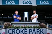 10 June 2025; Leinster captain Jack Conan, left, and Vodacom Bulls captain Ruan Norté in attendance for the URC Grand Final Captain's Photocall at Croke Park in Dublin. Leinster take on the Vodacom Bulls from South Africa this Saturday in the BKT URC Grand Final at Croke Park. Tickets are on sale from €20 on www.ticketmaster.ie. Photo by David Fitzgerald/Sportsfile