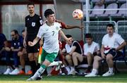 10 June 2025; Cory O'Sullivan of Republic of Ireland in action during the U21 international friendly match between Qatar and Republic of Ireland at Gradski Stadion in Zagreb, Croatia. Photo by Gerry Scully/Sportsfile