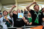 10 June 2025; Republic of Ireland supporters before the international friendly match between Luxembourg and Republic of Ireland at Stade de Luxembourg in Luxembourg. Photo by Stephen McCarthy/Sportsfile