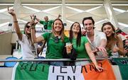 10 June 2025; Republic of Ireland supporters before the international friendly match between Luxembourg and Republic of Ireland at Stade de Luxembourg in Luxembourg. Photo by Stephen McCarthy/Sportsfile