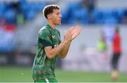 10 June 2025; Kasey McAteer of Republic of Ireland before the international friendly match between Luxembourg and Republic of Ireland at Stade de Luxembourg in Luxembourg. Photo by Stephen McCarthy/Sportsfile
