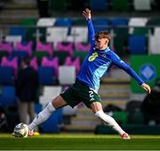 10 June 2025; Conor Bradley of Northern Ireland before the International Friendly match between Northern Ireland and Iceland at Clearer Twist National Football Stadium at Windsor Park in Belfast. Photo by Ramsey Cardy/Sportsfile