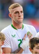 10 June 2025; Killian Phillips of Republic of Ireland lines-up before the international friendly match between Luxembourg and Republic of Ireland at Stade de Luxembourg in Luxembourg. Photo by Stephen McCarthy/Sportsfile