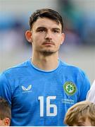 10 June 2025; Republic of Ireland goalkeeper Max O'Leary lines-up before the international friendly match between Luxembourg and Republic of Ireland at Stade de Luxembourg in Luxembourg. Photo by Stephen McCarthy/Sportsfile