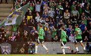 10 June 2025; Isaac Price of Northern Ireland celebrates after scoring his side's first goal during the International Friendly match between Northern Ireland and Iceland at Clearer Twist National Football Stadium at Windsor Park in Belfast. Photo by Ramsey Cardy/Sportsfile