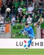 10 June 2025; Republic of Ireland goalkeeper Max O'Leary during the international friendly match between Luxembourg and Republic of Ireland at Stade de Luxembourg in Luxembourg. Photo by Stephen McCarthy/Sportsfile