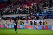 10 June 2025; Gerson Rodrigues of Luxembourg applauds toward the Luxembourg supporters after the international friendly match between Luxembourg and Republic of Ireland at Stade de Luxembourg in Luxembourg. Photo by Stephen McCarthy/Sportsfile