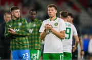 10 June 2025; Kasey McAteer of Republic of Ireland after the international friendly match between Luxembourg and Republic of Ireland at Stade de Luxembourg in Luxembourg. Photo by Stephen McCarthy/Sportsfile