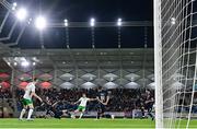 10 June 2025; Jack Taylor of Republic of Ireland has a shot on goal during the international friendly match between Luxembourg and Republic of Ireland at Stade de Luxembourg in Luxembourg. Photo by Stephen McCarthy/Sportsfile