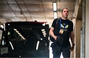 10 June 2025; Republic of Ireland assistant head coach John O'Shea arrives for the international friendly match between Luxembourg and Republic of Ireland at Stade de Luxembourg in Luxembourg. Photo by Stephen McCarthy/Sportsfile
