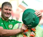 10 June 2025; Republic of Ireland supporters before the international friendly match between Luxembourg and Republic of Ireland at Stade de Luxembourg in Luxembourg. Photo by Stephen McCarthy/Sportsfile