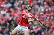 7 June 2025; Séamus Harnedy of Cork during the Munster GAA Hurling Senior Championship final match between Limerick and Cork at TUS Gaelic Grounds in Limerick. Photo by Piaras Ó Mídheach/Sportsfile