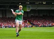 7 June 2025; Dan Morrissey of Limerick during the Munster GAA Hurling Senior Championship final match between Limerick and Cork at TUS Gaelic Grounds in Limerick. Photo by Piaras Ó Mídheach/Sportsfile
