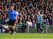 7 June 2025; Limerick manager John Kiely during the Munster GAA Hurling Senior Championship final match between Limerick and Cork at TUS Gaelic Grounds in Limerick. Photo by Piaras Ó Mídheach/Sportsfile