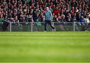 7 June 2025; Limerick manager John Kiely during the Munster GAA Hurling Senior Championship final match between Limerick and Cork at TUS Gaelic Grounds in Limerick. Photo by Piaras Ó Mídheach/Sportsfile