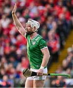 7 June 2025; Cian Lynch of Limerick with a blood injury during the Munster GAA Hurling Senior Championship final match between Limerick and Cork at TUS Gaelic Grounds in Limerick. Photo by Piaras Ó Mídheach/Sportsfile