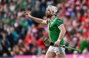 7 June 2025; Cian Lynch of Limerick with a blood injury during the Munster GAA Hurling Senior Championship final match between Limerick and Cork at TUS Gaelic Grounds in Limerick. Photo by Piaras Ó Mídheach/Sportsfile