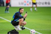10 June 2025; FAI multimedia executive Matthew Turnbull before the international friendly match between Luxembourg and Republic of Ireland at Stade de Luxembourg in Luxembourg. Photo by Stephen McCarthy/Sportsfile