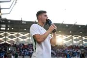 10 June 2025; Evan Ferguson of Republic of Ireland takes a drink before the international friendly match between Luxembourg and Republic of Ireland at Stade de Luxembourg in Luxembourg. Photo by Stephen McCarthy/Sportsfile