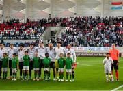 10 June 2025; A banner is displayed by Luxembourg supporters before the international friendly match between Luxembourg and Republic of Ireland at Stade de Luxembourg in Luxembourg. Photo by Stephen McCarthy/Sportsfile