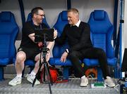 10 June 2025; Republic of Ireland head coach Heimir Hallgrimsson and analyst Ger Dunne before the international friendly match between Luxembourg and Republic of Ireland at Stade de Luxembourg in Luxembourg. Photo by Stephen McCarthy/Sportsfile