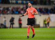 10 June 2025; Referee Stefan Ebner during the international friendly match between Luxembourg and Republic of Ireland at Stade de Luxembourg in Luxembourg. Photo by Stephen McCarthy/Sportsfile