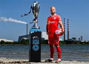 13 June 2025; Mark Coyle of Shelbourne during a Football Doesn’t Stop for the Summer photocall for Virgin Media Television on Sandymount Beach in Dublin. Photo by David Fitzgerald/Sportsfile