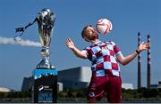 13 June 2025; Paul Doyle of Drogheda United during a Football Doesn’t Stop for the Summer photocall for Virgin Media Television on Sandymount Beach in Dublin. Photo by David Fitzgerald/Sportsfile