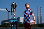 13 June 2025; Paul Doyle of Drogheda United during a Football Doesn’t Stop for the Summer photocall for Virgin Media Television on Sandymount Beach in Dublin. Photo by David Fitzgerald/Sportsfile