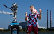 13 June 2025; Paul Doyle of Drogheda United during a Football Doesn’t Stop for the Summer photocall for Virgin Media Television on Sandymount Beach in Dublin. Photo by David Fitzgerald/Sportsfile