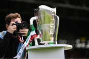7 June 2025; A general view of the Mick Mackey Cup before the Munster GAA Hurling Senior Championship final match between Limerick and Cork at TUS Gaelic Grounds in Limerick. Photo by Piaras Ó Mídheach/Sportsfile