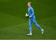 6 June 2025; Republic of Ireland goalkeeper Caoimhin Kelleher during the international friendly match between Republic of Ireland and Senegal at the Aviva Stadium in Dublin. Photo by Piaras Ó Mídheach/Sportsfile
