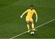 6 June 2025; Senegal goalkeeper Yehvann Diouf during the international friendly match between Republic of Ireland and Senegal at the Aviva Stadium in Dublin. Photo by Piaras Ó Mídheach/Sportsfile