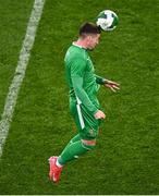6 June 2025; Matt Doherty of Republic of Ireland during the international friendly match between Republic of Ireland and Senegal at the Aviva Stadium in Dublin. Photo by Piaras Ó Mídheach/Sportsfile