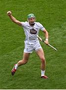 8 June 2025; Jack Sheridan of Kildare celebrates scoring his side's second goal during the Joe McDonagh Cup final match between Kildare and Laois at Croke Park in Dublin. Photo by Piaras Ó Mídheach/Sportsfile