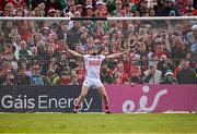 7 June 2025; Cork goalkeeper Patrick Collins during the penalty shoot-out of the Munster GAA Hurling Senior Championship final match between Limerick and Cork at TUS Gaelic Grounds in Limerick. Photo by Piaras Ó Mídheach/Sportsfile