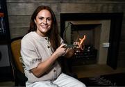 12 June 2025; Westmeath star Sarah Dillon is pictured with The Croke Park Hotel/LGFA Player of the Month award for May 2025, at The Croke Park Hotel in Jones Road, Dublin. Sarah scored 1-4 in the 2025 TG4 Leinster Final victory over Laois – and six points in the semi-final win against Wexford. Photo by Ben McShane/Sportsfile