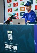 12 June 2025; Head coach Leo Cullen during a Leinster Rugby media conference at Croke Park in Dublin. Photo by Piaras Ó Mídheach/Sportsfile