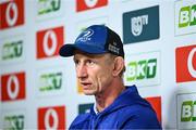 12 June 2025; Head coach Leo Cullen during a Leinster Rugby media conference at Croke Park in Dublin. Photo by Piaras Ó Mídheach/Sportsfile