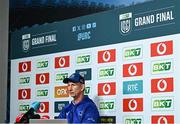 12 June 2025; Head coach Leo Cullen during a Leinster Rugby media conference at Croke Park in Dublin. Photo by Piaras Ó Mídheach/Sportsfile