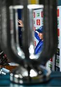 12 June 2025; Head coach Leo Cullen during a Leinster Rugby media conference at Croke Park in Dublin. Photo by Piaras Ó Mídheach/Sportsfile
