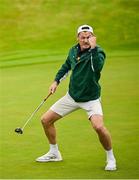 12 June 2025; David Gillick OLY celebrates a putt during the annual Team Ireland Olympic Golf Fundraiser at The K Club in Kildare in support of the Make a Difference fund, helping athletes pursue their sporting dreams. Photo by David Fitzgerald/Sportsfile