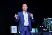 12 June 2025; MC Alan Shortt during the annual Team Ireland Olympic Golf Fundraiser dinner at The K Club in Kildare in support of the Make a Difference fund, helping athletes pursue their sporting dreams. Photo by Matt Browne/Sportsfile