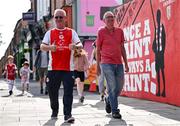 13 June 2025; St Patrick's Athletic supporters arrive before the SSE Airtricity Men's Premier Division match between St Patrick's Athletic and Drogheda United at Richmond Park in Dublin. Photo by Shauna Clinton/Sportsfile