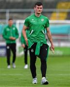 13 June 2025; Josh Honohan of Shamrock Rovers walks the pitch before the SSE Airtricity Men's Premier Division match between Shelbourne and Shamrock Rovers at Tolka Park in Dublin. Photo by Sam Barnes/Sportsfile